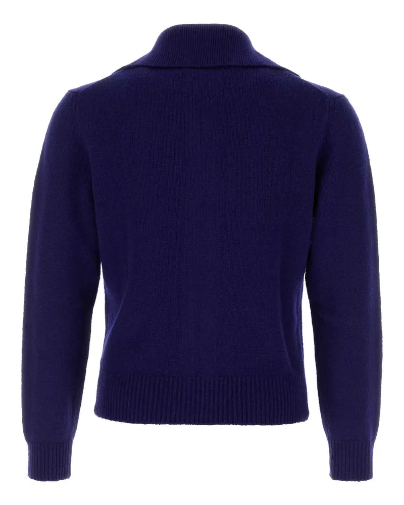 Jil Sander J21hp0015j14837 420 Inkblue Exterior: Wool Nylon Maglieria Sweater Navy