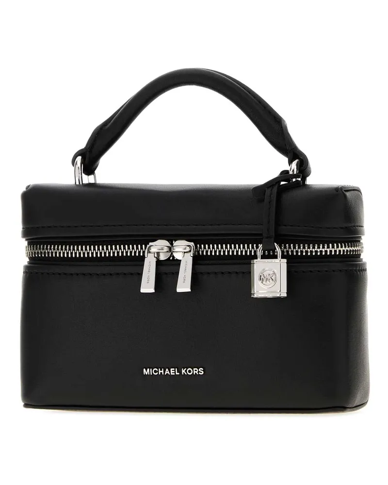 Michael Kors Xbody Leather Top Handle Bag — Black Black