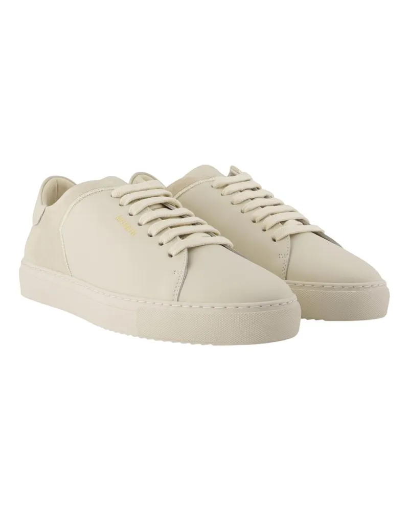 Axel Arigato Men's Clean 90 Split Sneakers -  Leather White Calfskin Shoes White
