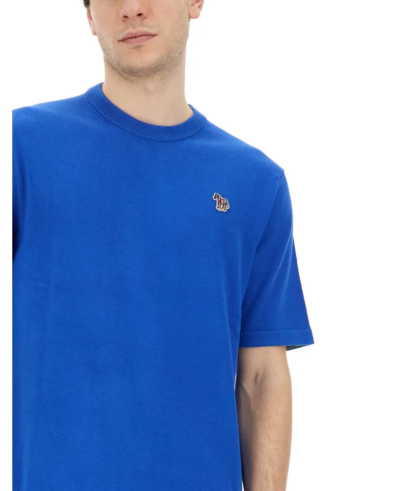 Paul Smith Zebra T-Shirt — Blue Blue