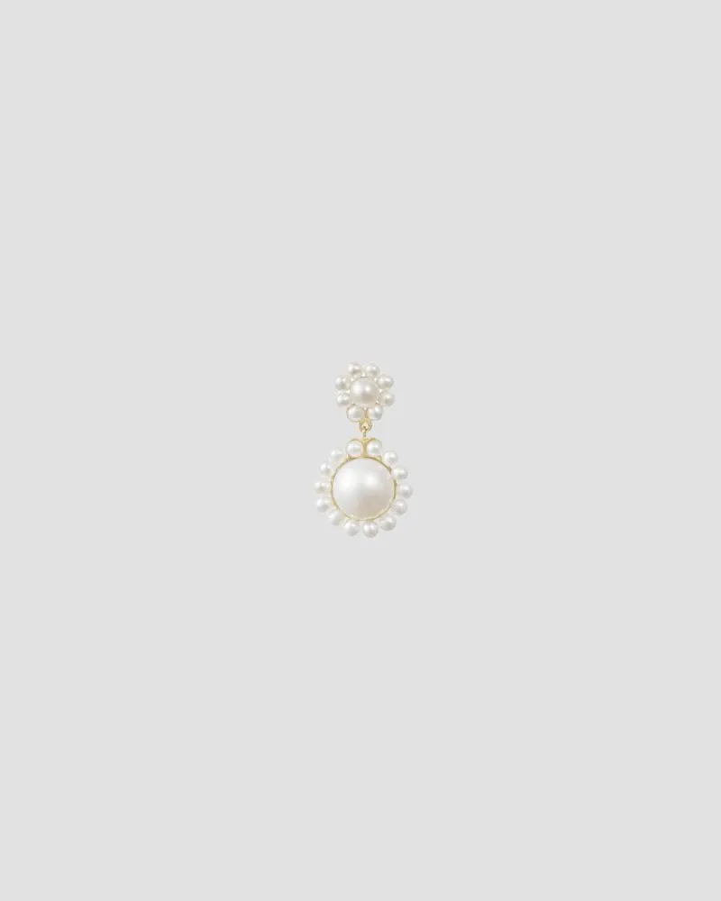 Sophie Bille Brahe Deux Jeanne Earrings — White White