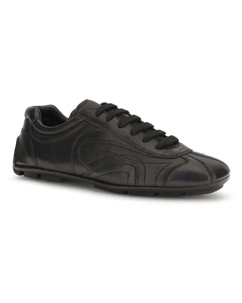 Prada Men's Lace-Up Sneakers Nero Black