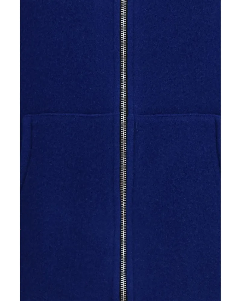 Rier Women's Virgin Wool Vest Indigo Blazers Jacket Blue