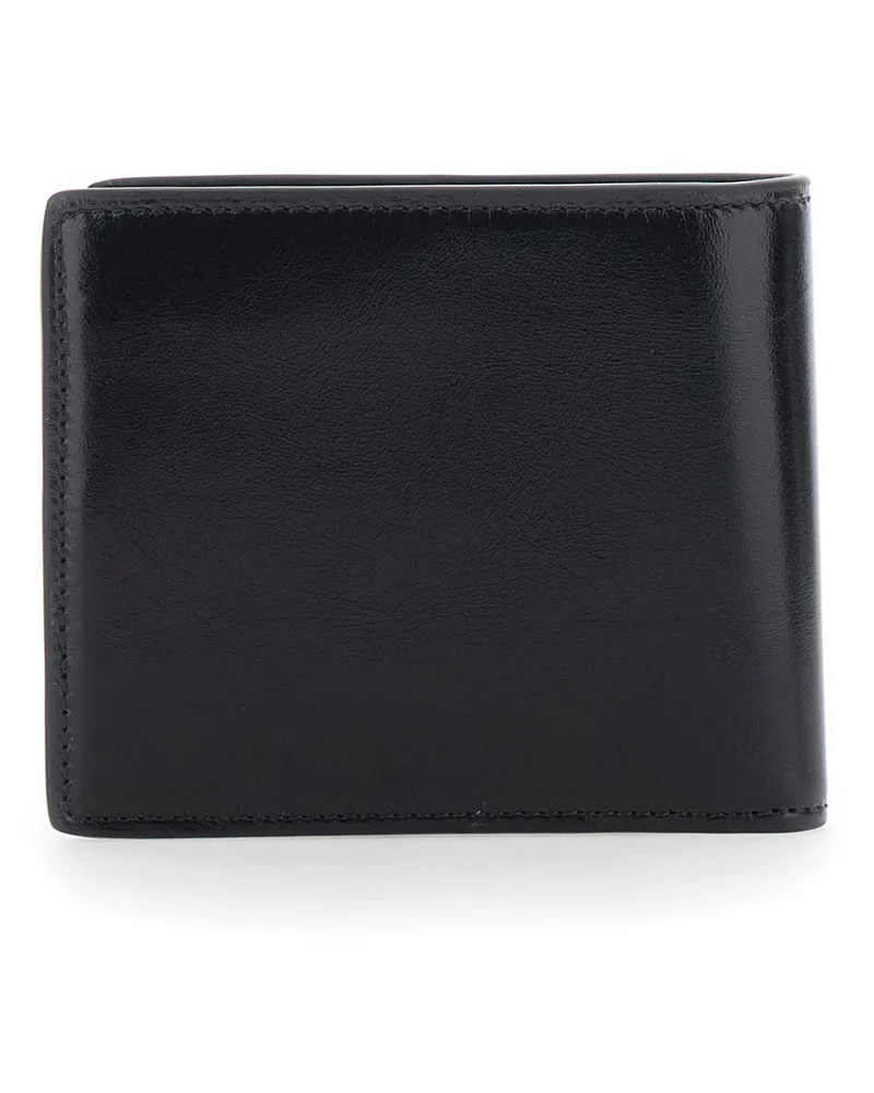 Versace Men's Bi-Fold Wallet Black Polyester Black