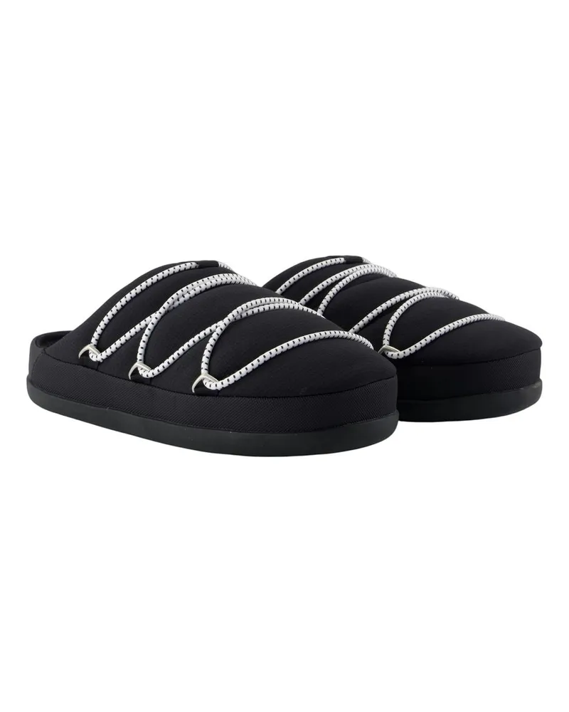 Moon Boot Women's Mules -  Synthetic Black Shoes Flat-Shoes Black