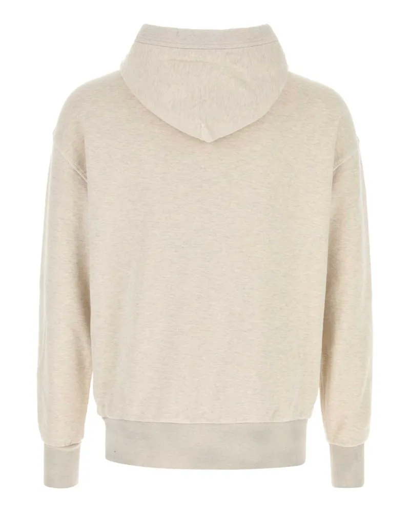 Prada Men's Melange Sand Cotton Sweatshirt Naturale Felpe Beige