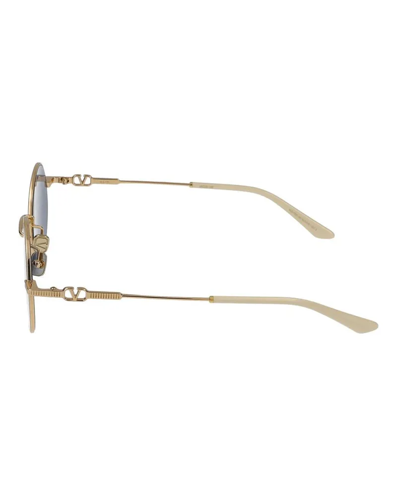 Valentino Garavani Unisex Vls-173c Vls-173 Sunglasses Gold Acetate Gold