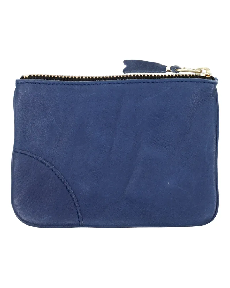 Comme des Garçons Leather Wallet — Blue Blue