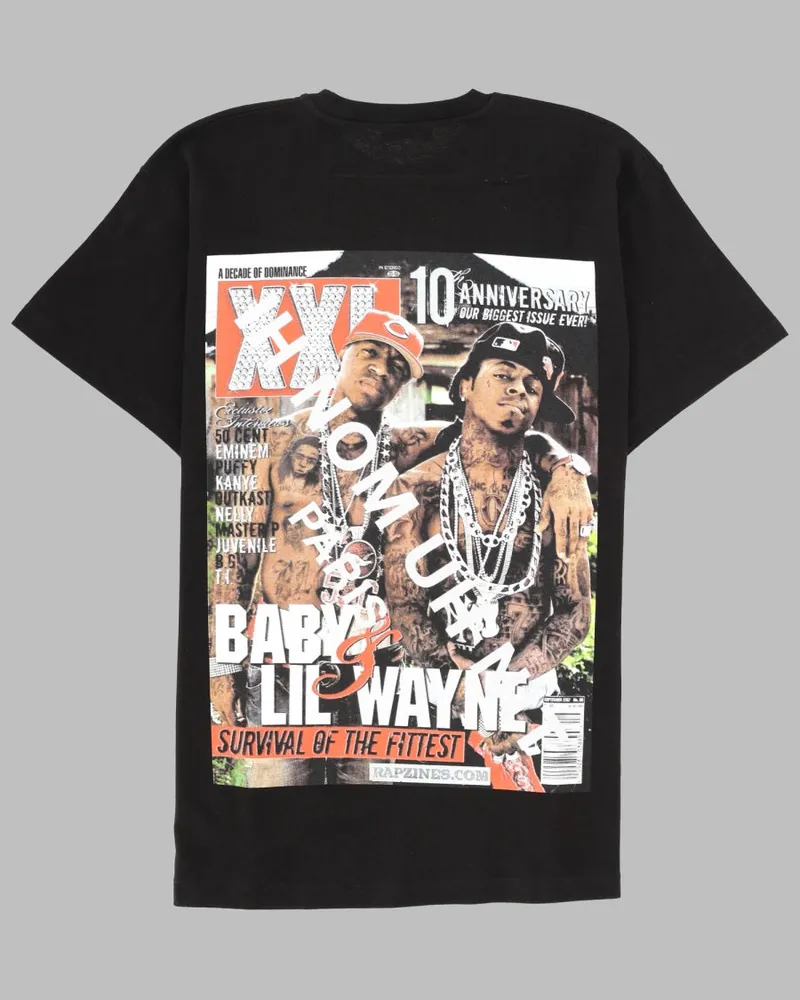 IH NOM UH NIT Printed Cotton T-Shirt — Black Black