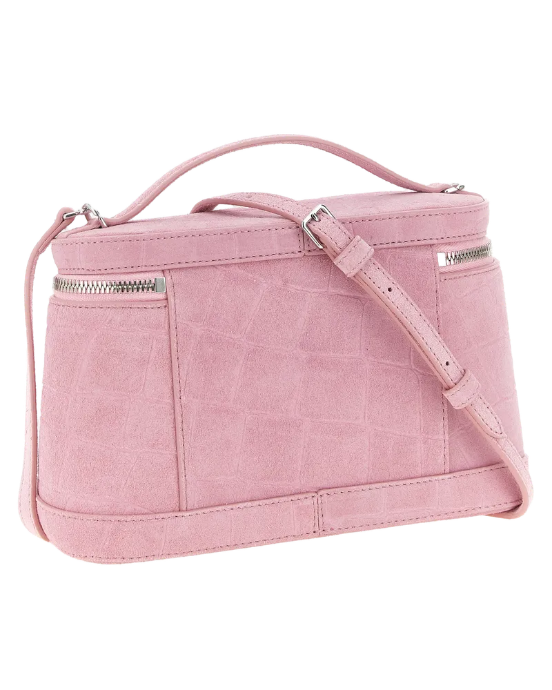 Jacquemus Calfskin Leather Top Handle Bag — Pink Pink