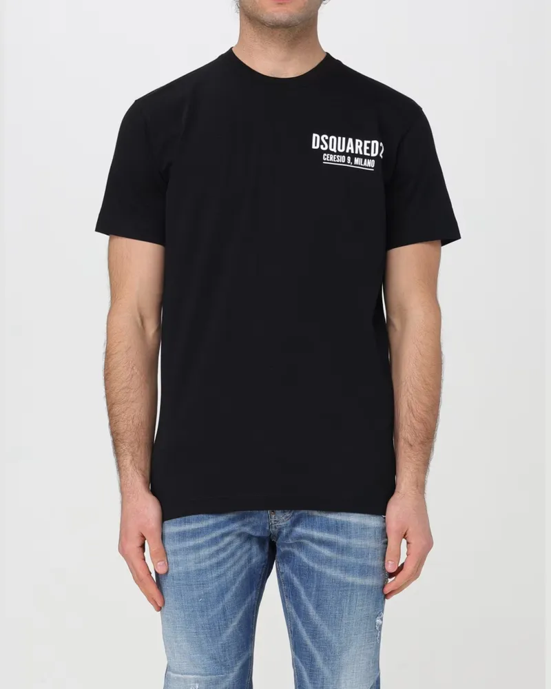 Dsquared2 Men's Ceresio 9 Cool Fit Logo T-Shirt Black Clothing > Polo & T-Shirts Black