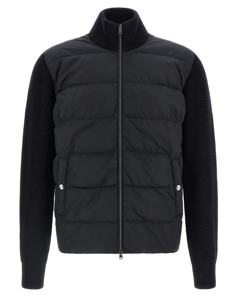 Herno Hybrid Quilted Jacket — Black Black