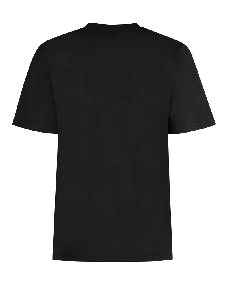 Burberry Logo-Print Cotton T-Shirt — Black Black