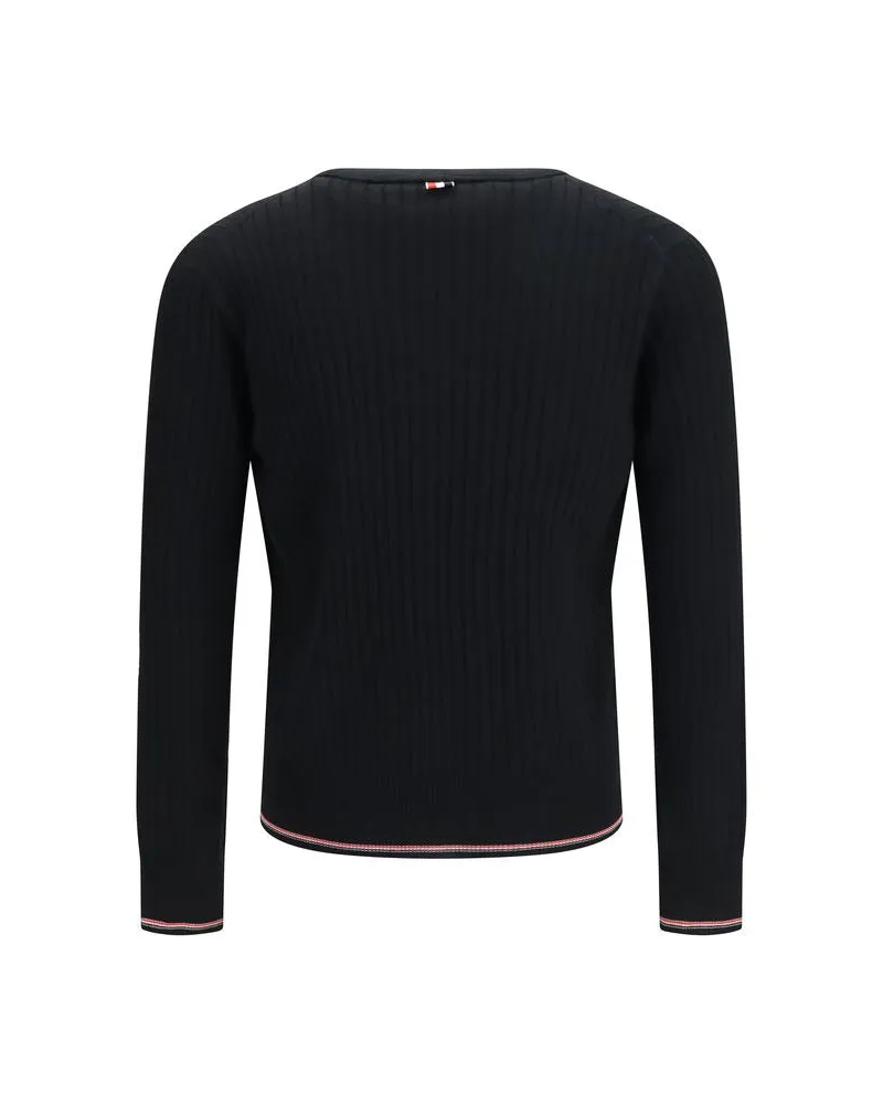 Thom Browne Ovis Aries Cardigan — Black 