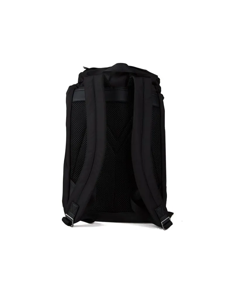 Guess Men's Backpack Black Polyester Bags - Backpacks Black