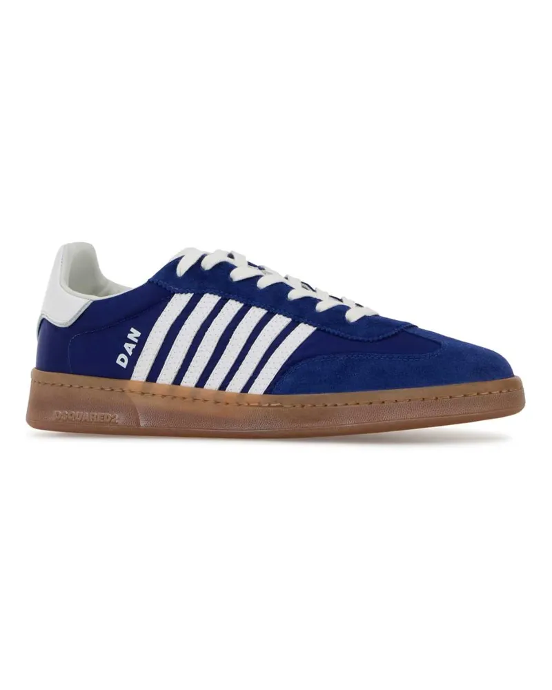 Dsquared2 Men's Blue Fabric Boxer Sneakers M4177 Navy