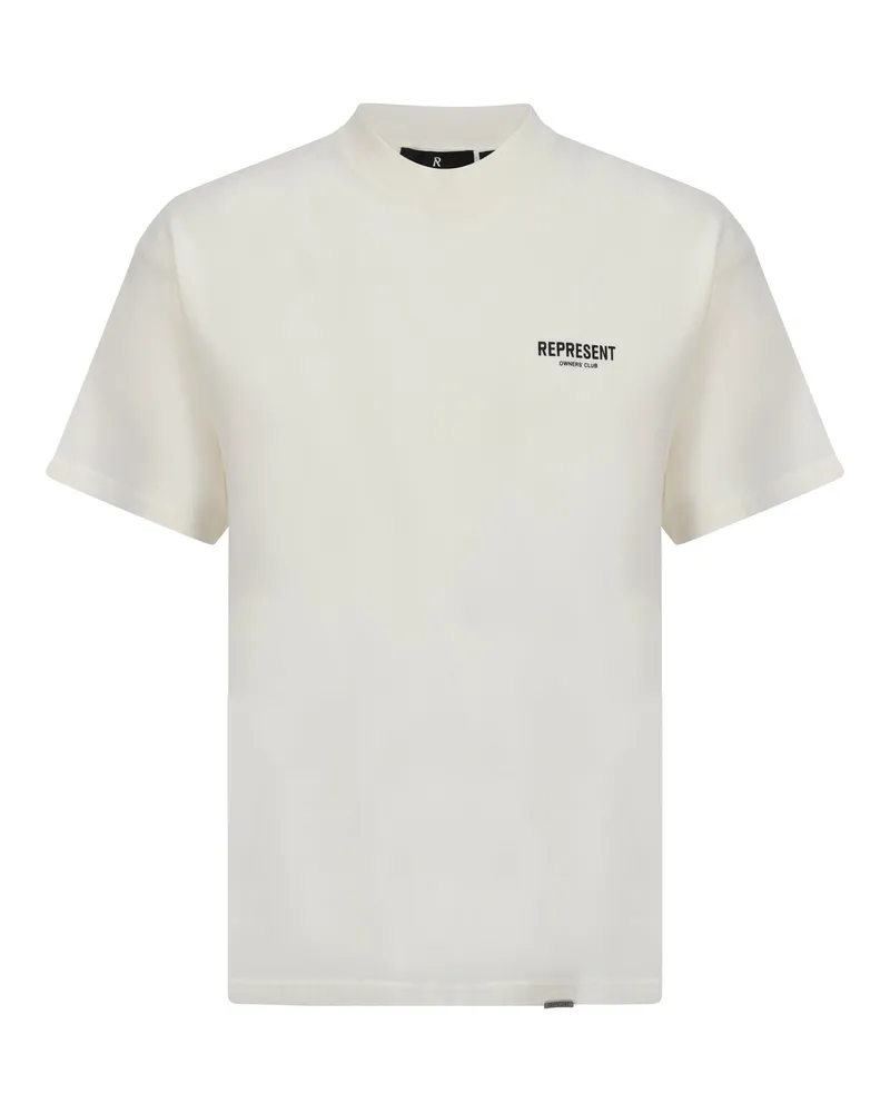 REPRESENT Men's T-Shirt Flat White Cotton T-Shirts And Polos White