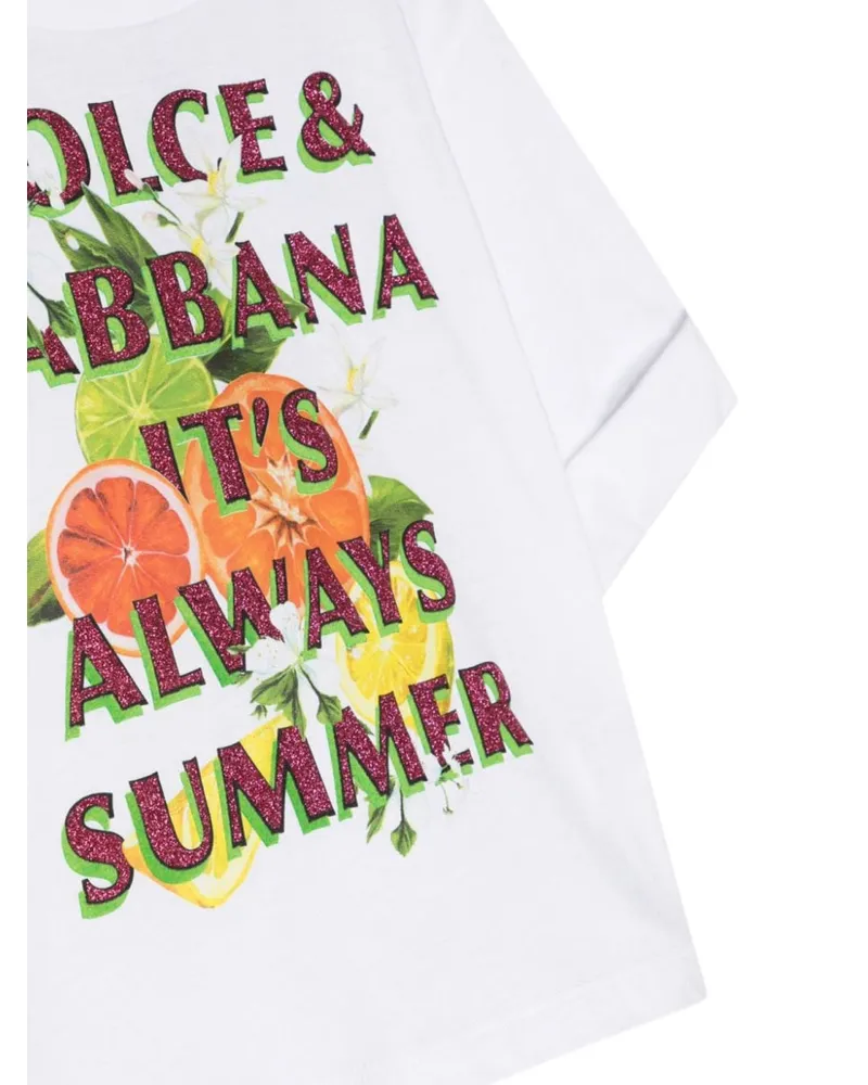 Dolce & Gabbana Cotton T-Shirt — White White