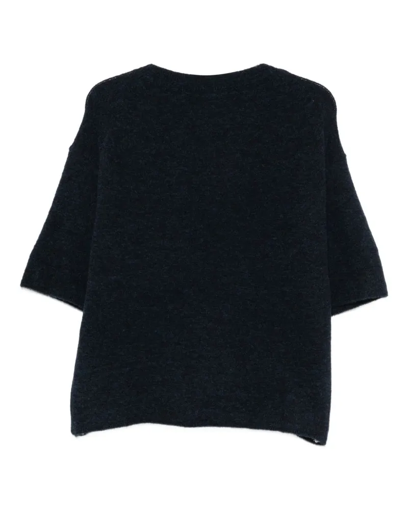 Closed Wool Crewneck Sweater — Navy Navy