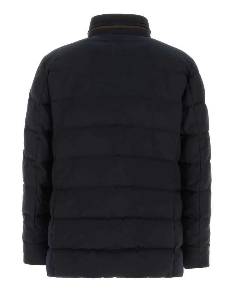 MOORER Men's Midnight Blue Polyester Blend Ilvo Down Jacket Darkblu Giubbini Navy