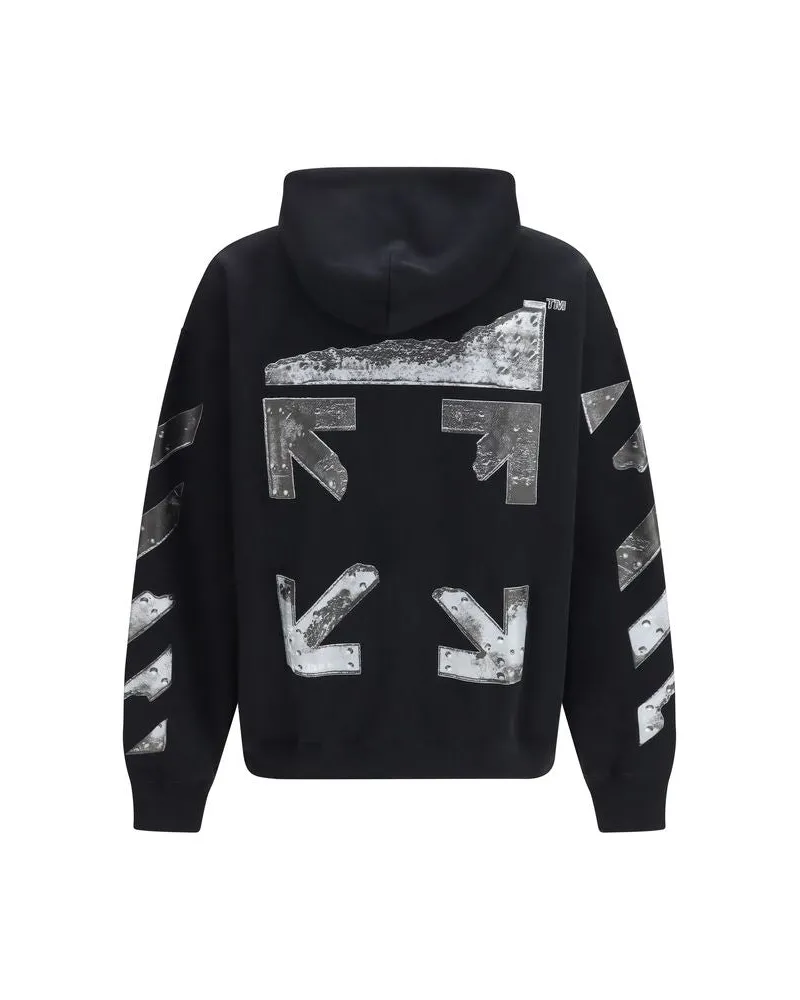 OFF-WHITE Men's Black Cotton Sweatshirt Clothing Black