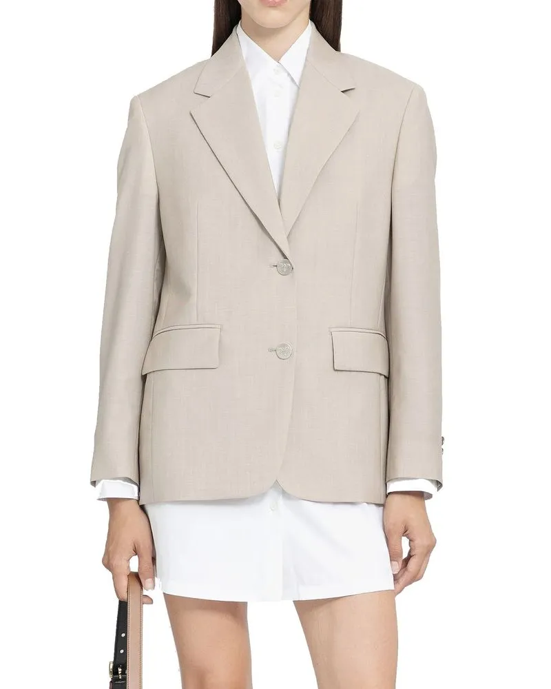 Prada Women's Beige Mohair Blazer Clothing Beige
