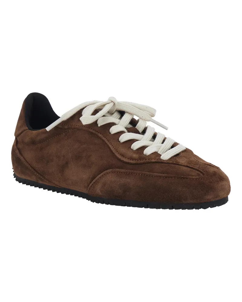Axel Arigato Men's Low Top Sneakers Daze Brown Suede Trainers Brown