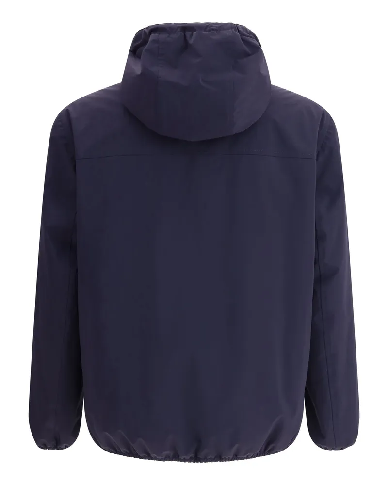 Brunello Cucinelli Men Hooded Jacket Navy Polyamide Navy