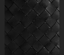 Intrecciato Lambskin Clutch — Black