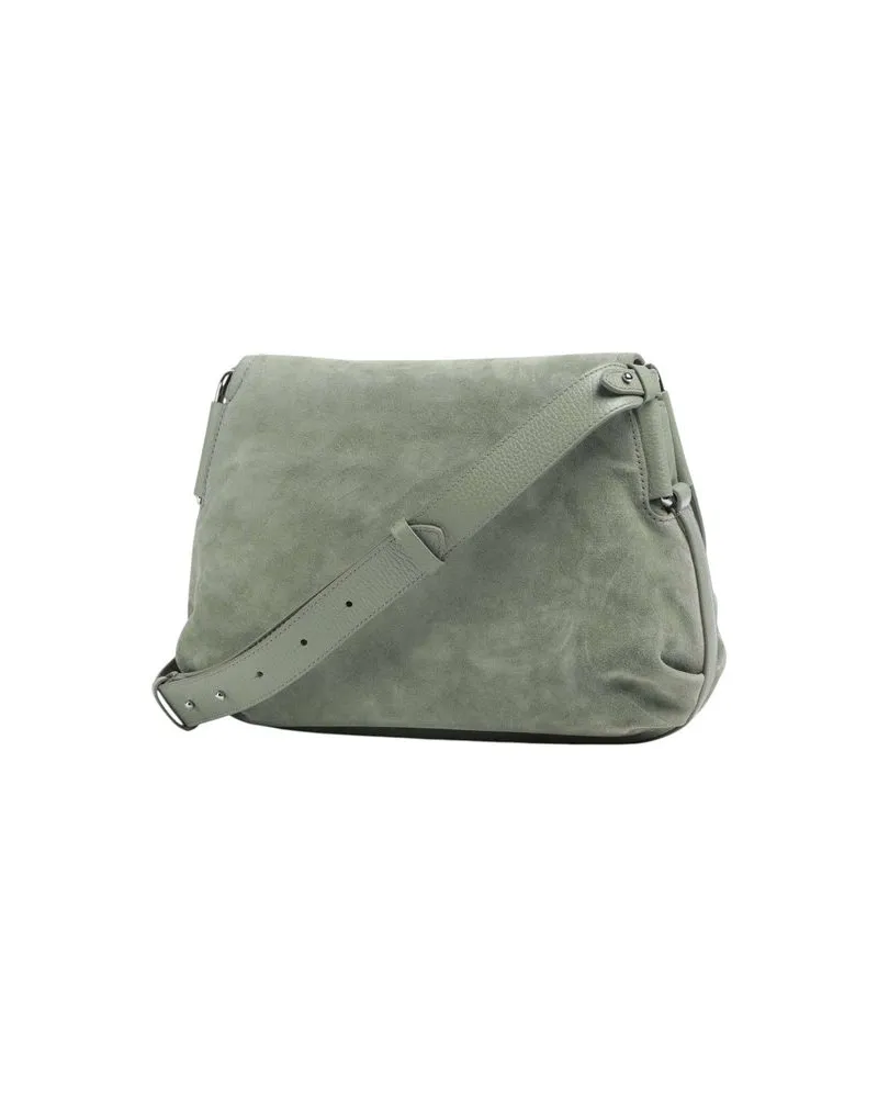 Coccinelle Rebekka Leather Shoulder Bag — Green Green