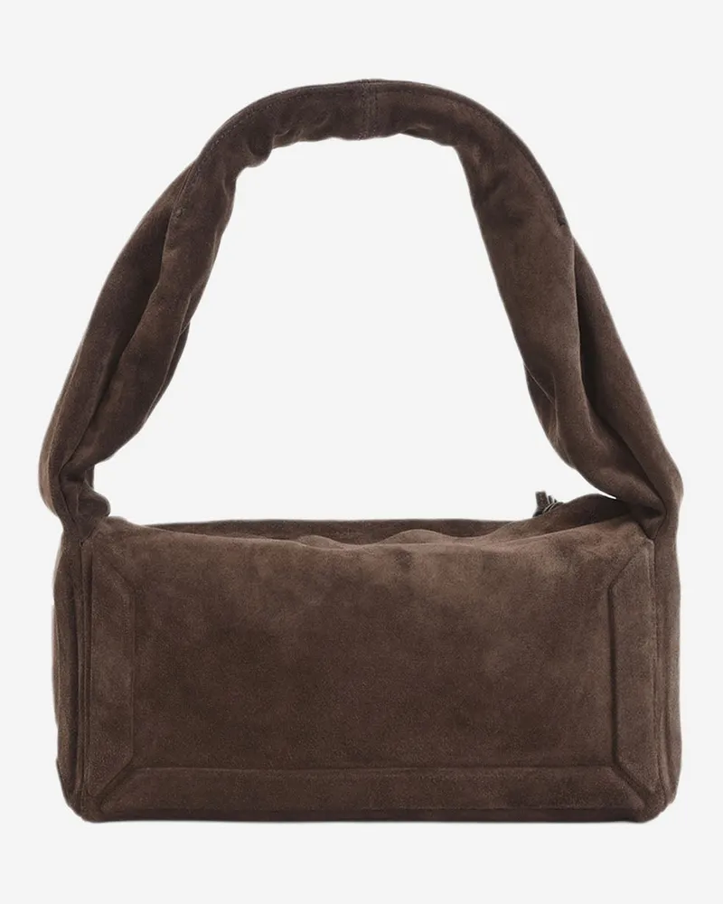 Maison Margiela Suede Top Handle Bag — Brown Brown