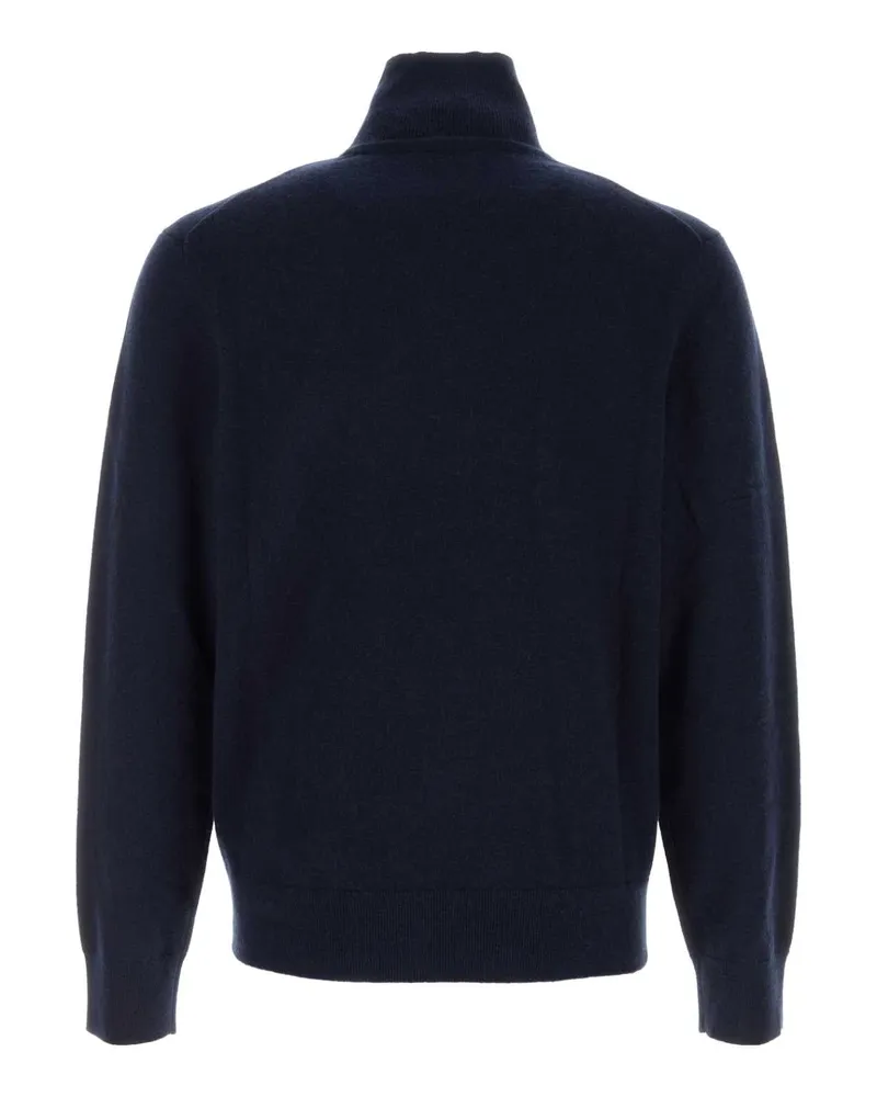 Burberry Men Dark Blu Stretch Cashmere Blend Sweater Navy Maglieria Navy