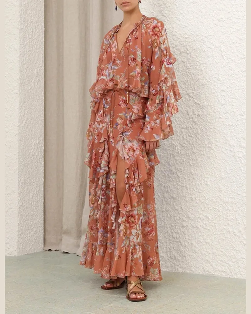 Zimmermann Cnfl Blouse — Caramel Caramel