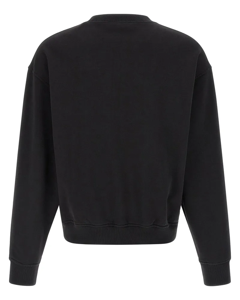 Palm Angels Bear Bouclé Patch Sweatshirt — Black Black