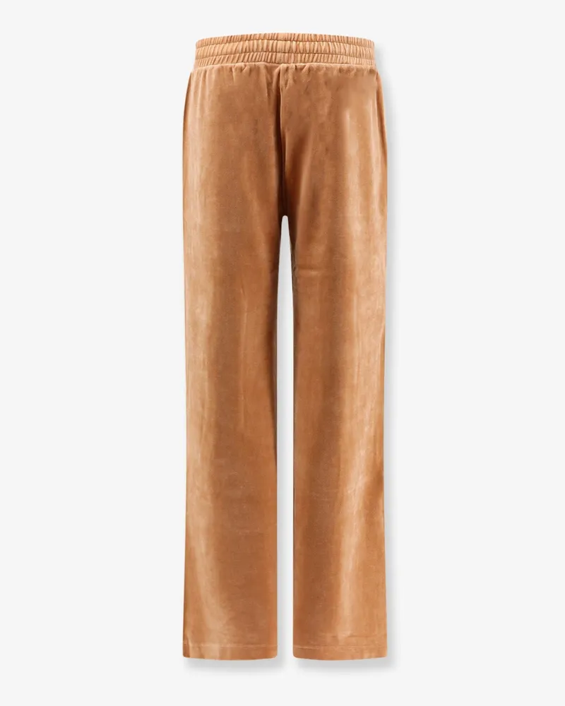 Chloé Women's Velvet Joggers Orange Cotton Trousers Orange