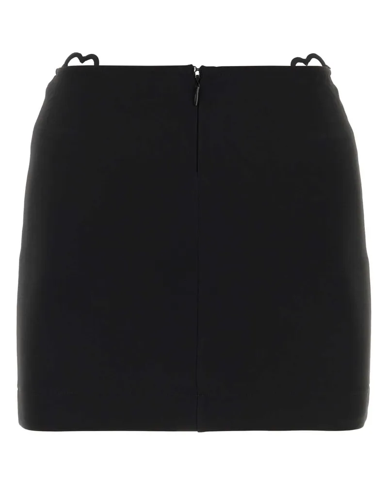 Nensi Dojaka Women's Black Viscose Blend Mini Skirt Exterior: Nylon Gonne Black