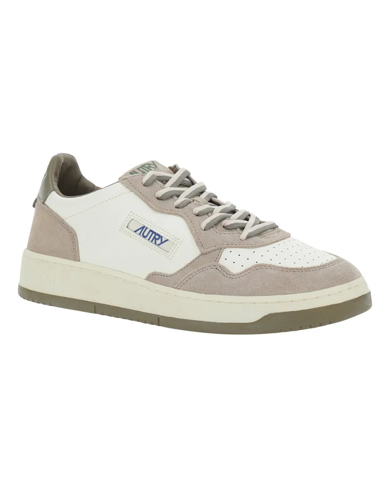 AUTRY Men's Sneakers Medalist Beige Suede Trainers Beige