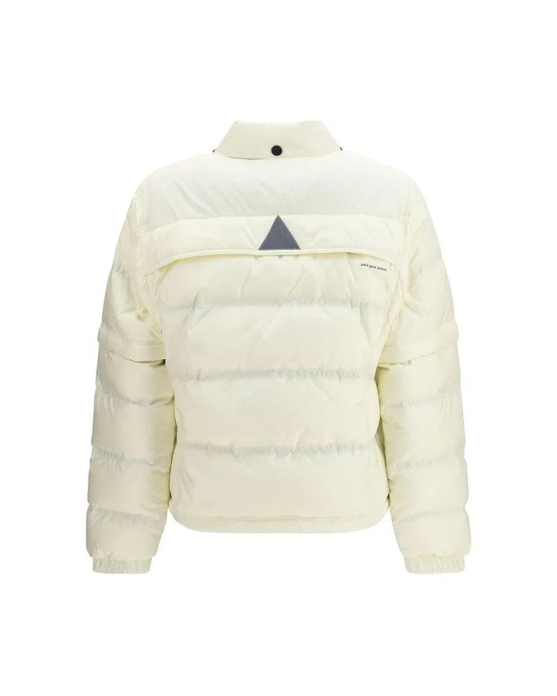 Moncler Women's Beige Polyamide Coat Clothing Beige