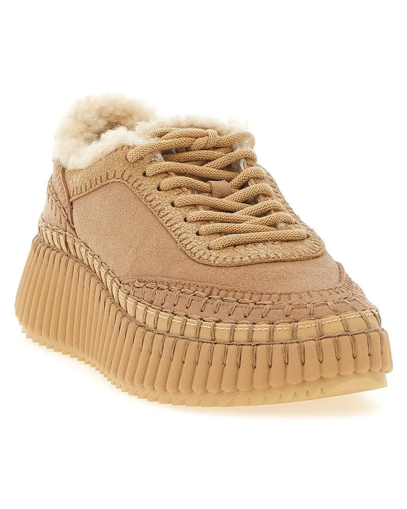 Chloé Nama Sneakers — Camel Camel