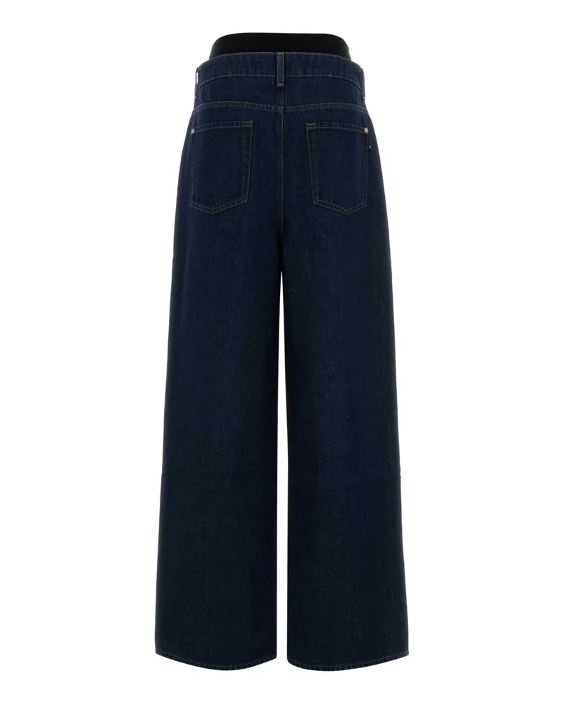 7 for all mankind Women's Dark Blue Denim Slouchy Jeans Blu Exterior: Cotton Navy