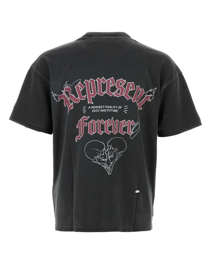 REPRESENT Men Duality Tee Black Cotton Black
