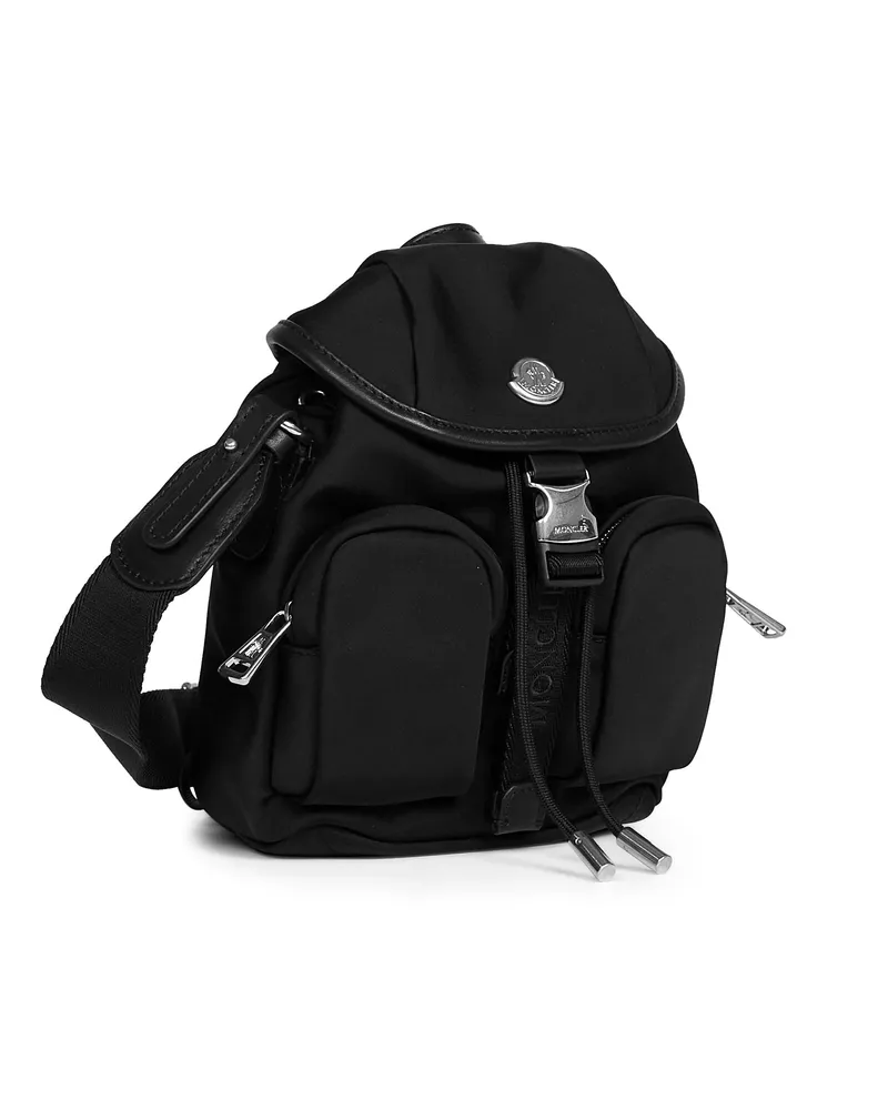 Moncler Women's Crossbody Bag Mini Trick Black Deer Skin Backpacks Black