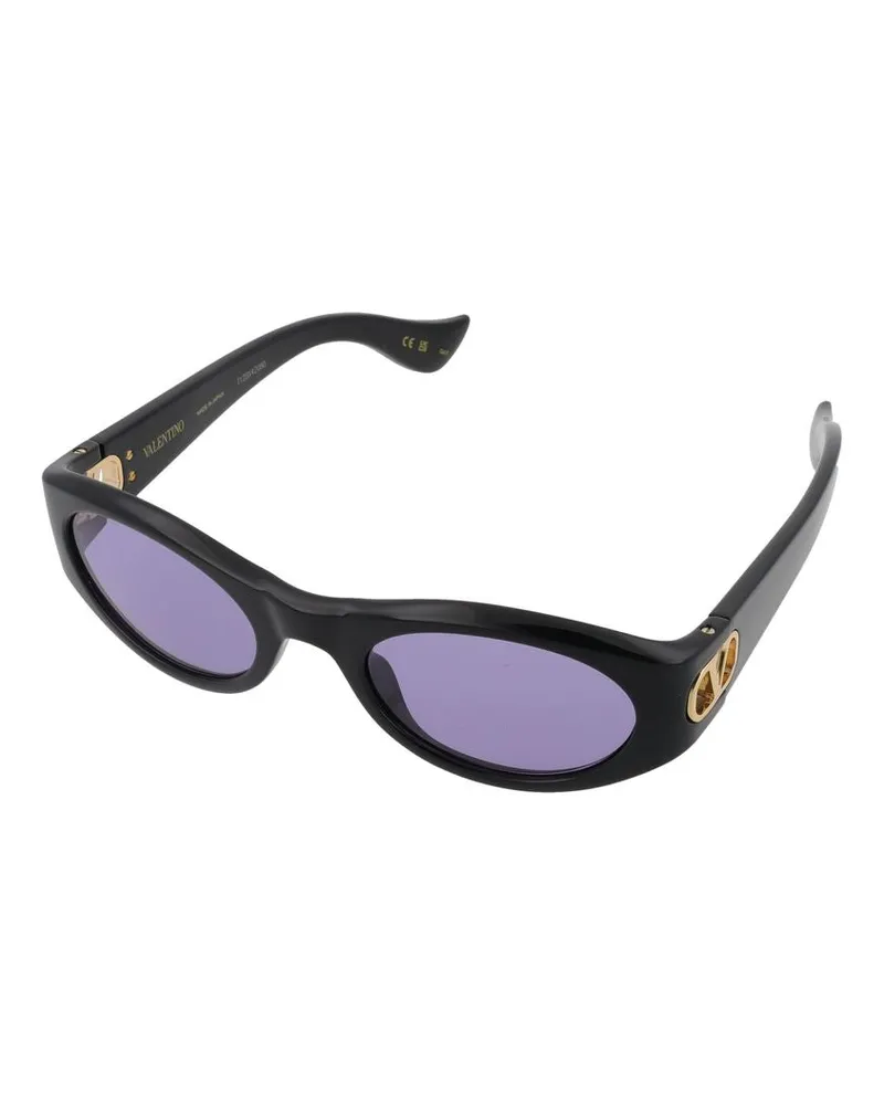 Valentino Garavani VG0015S Bio-Injected Frame Sunglasses — Black Black