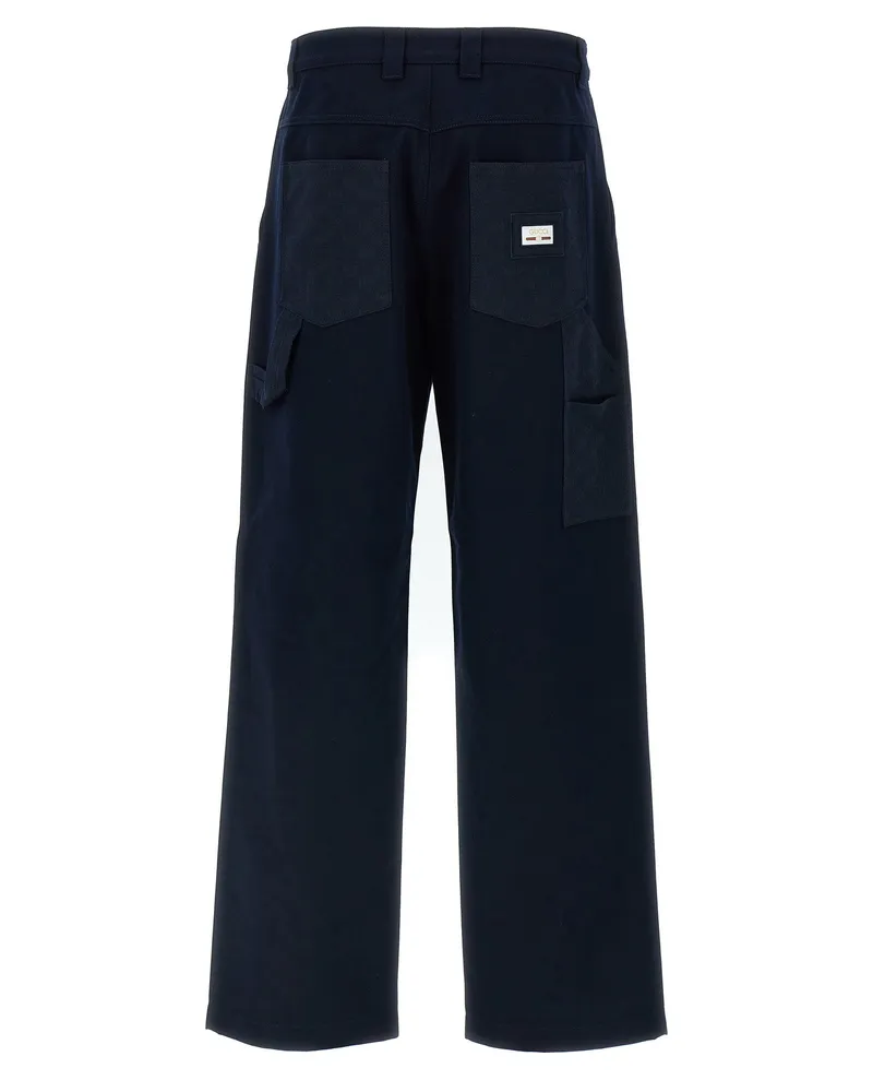 Gucci Incrocio GG Trousers — navy Navy