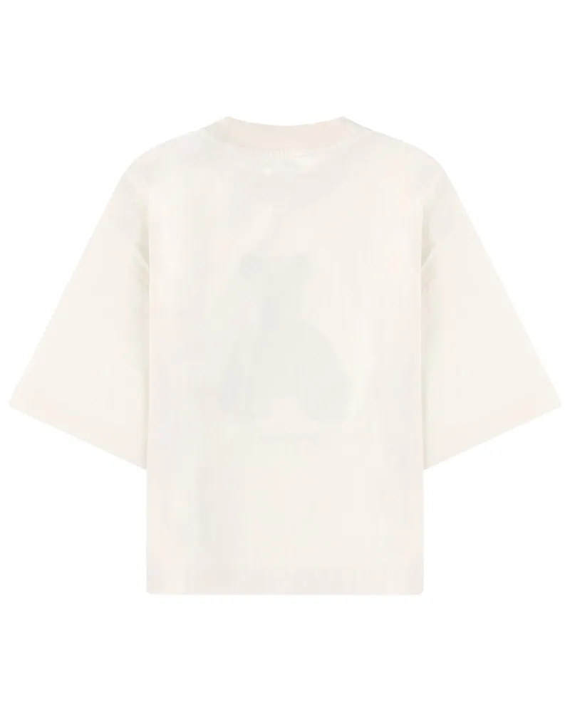 Palm Angels Bear-Motif Cotton T-Shirt — White White