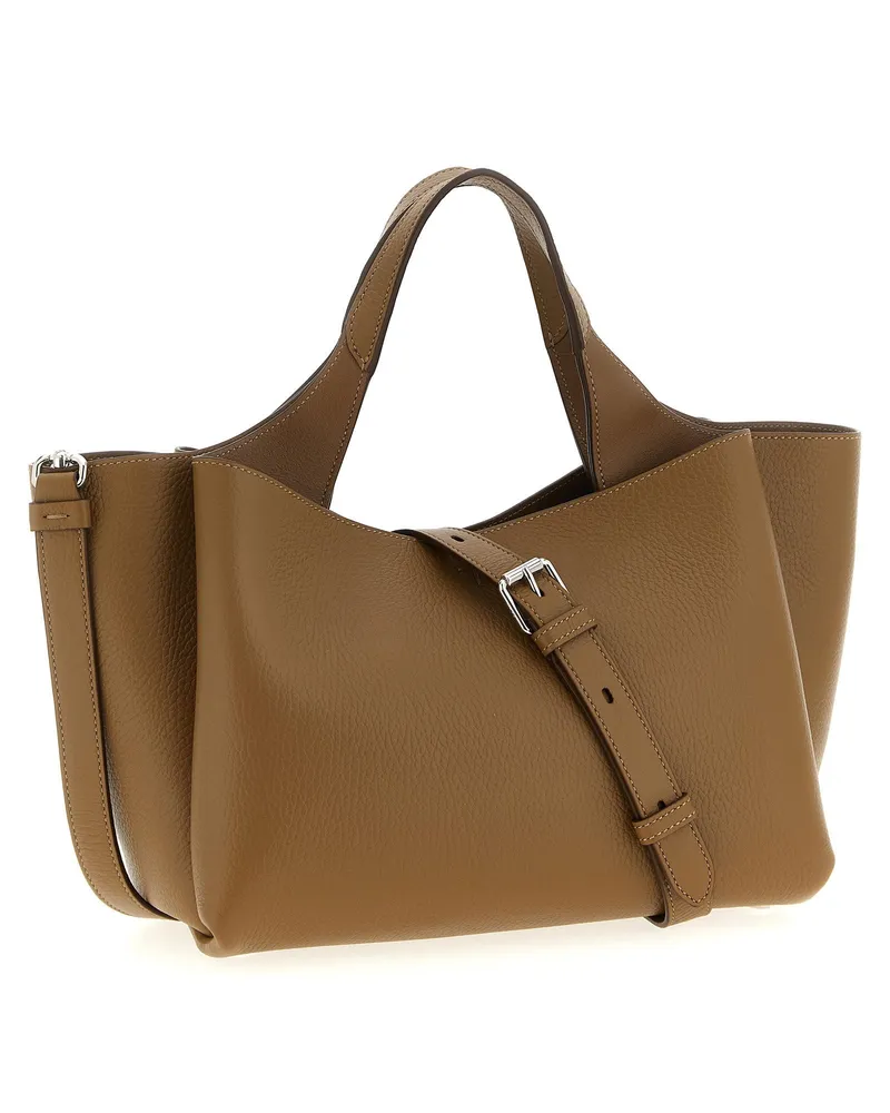 TOD'S Grained Leather Bag — Camel Camel