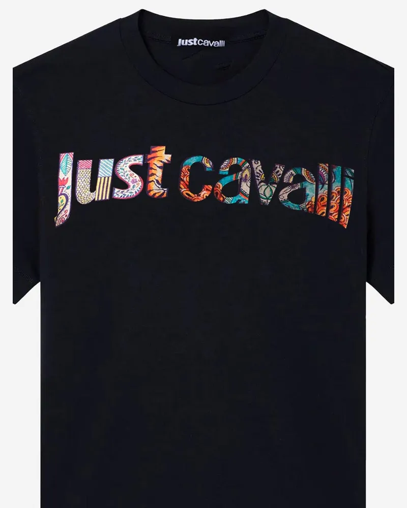 Just Cavalli Women's Cotton T-Shirt Black T-Shirts & Jerseys Black