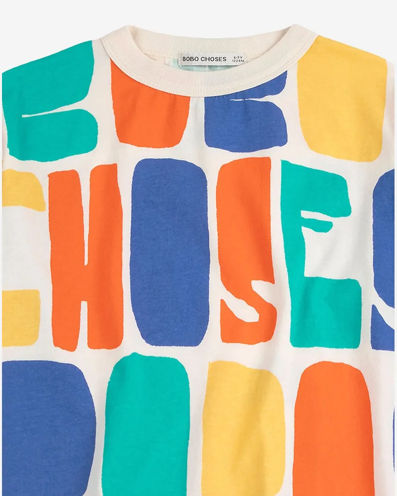 BOBO CHOSES Organic Cotton Logo Print T-Shirt — Multicolor Multicolor