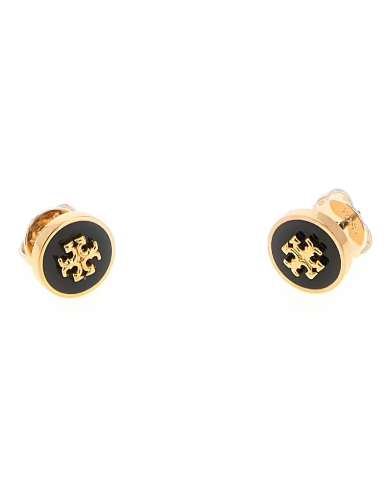 Tory Burch Women's Enameled Metal Icon Earrings 720 Exterior: Brass Orecchini Gold