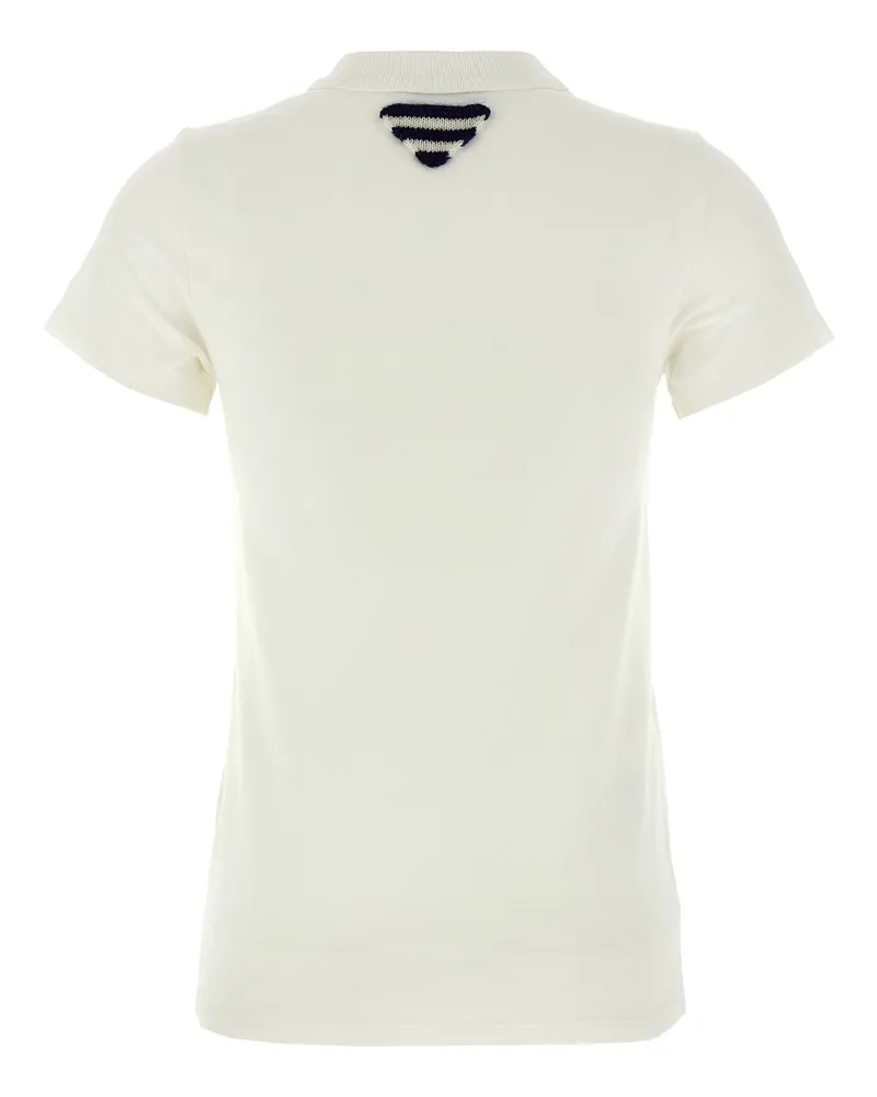 Prada Vintage Logo Print T-Shirt — Cream Cream